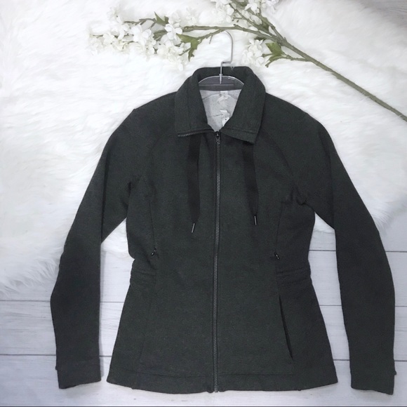 lululemon athletica Tops - [lululemon] &go Take-Off Fleece Heathered Black